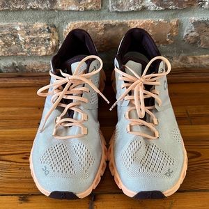 On Cloud X Running Shoes Silver/Almond Women’s size 8.5